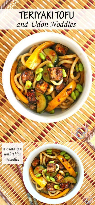 Teriyaki Tofu and Udon Noodles