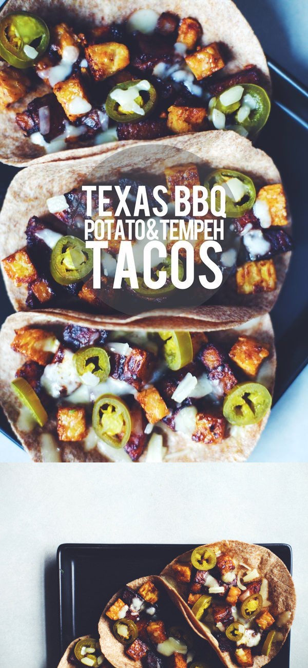 Texas BBQ Potato & Tempeh Tacos