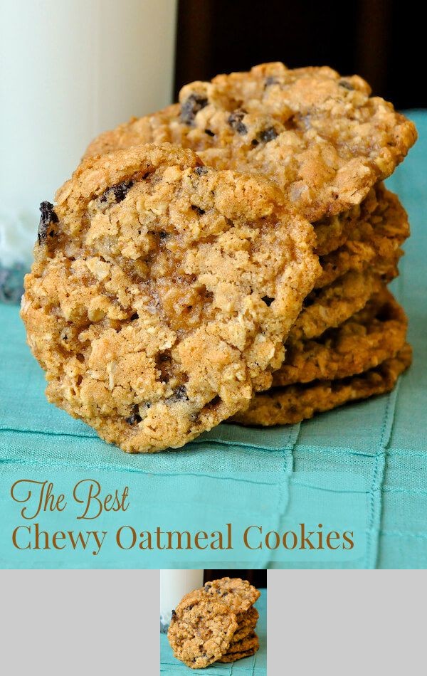 The Best Chewy Oatmeal Cookies