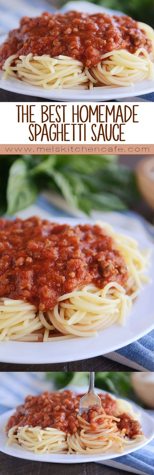 The Best Homemade Spaghetti Sauce