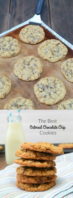 The Best Oatmeal Chocolate Chip Cookies