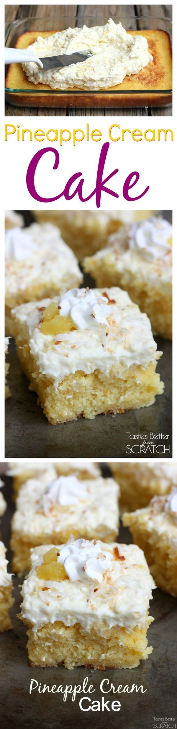 The Best Pineapple Cream Cake