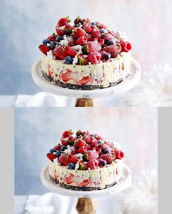 The-night-before frozen Christmas ice-cream cake