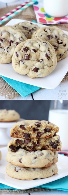 Thick and Chewy Chocolate Chip Cookies