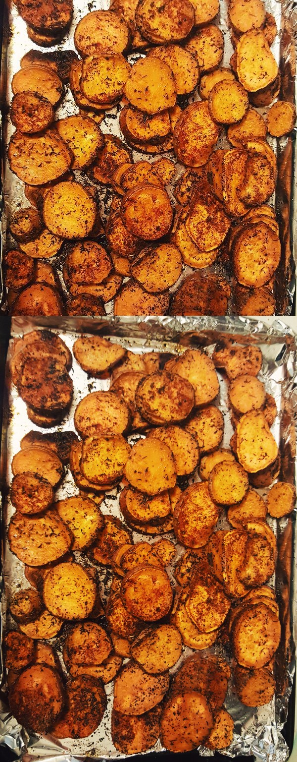 Thyme & Garlic Roasted Sweet Potato Medallions