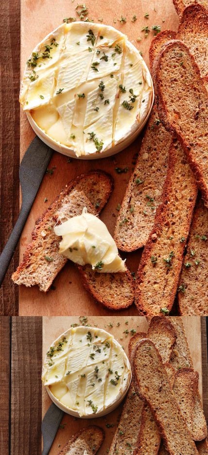 Thyme and Garlic Baked Camembert