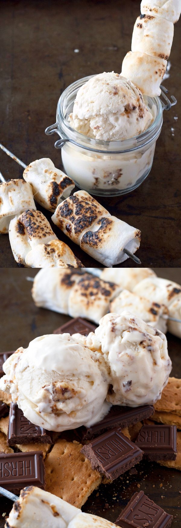 Toasted marshmallow ice cream