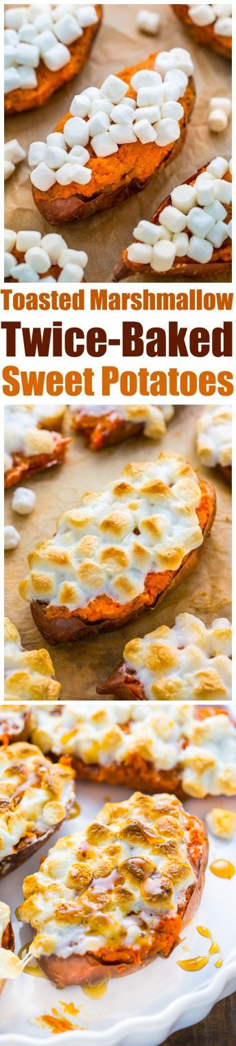 Toasted Marshmallow Twice-Baked Sweet Potatoes