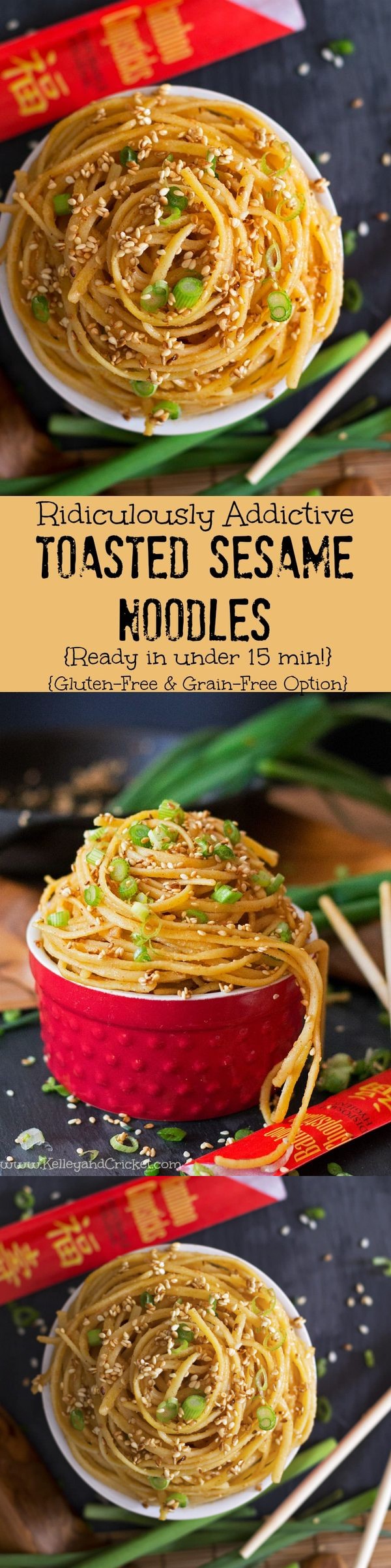 Toasted Sesame Noodles (Under 15 Minutes, Grain-Free/Paleo Option