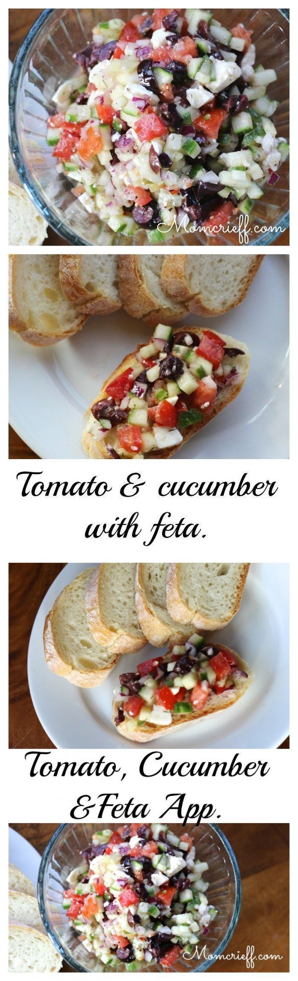 Tomato & Cucumber with Feta Appetizer