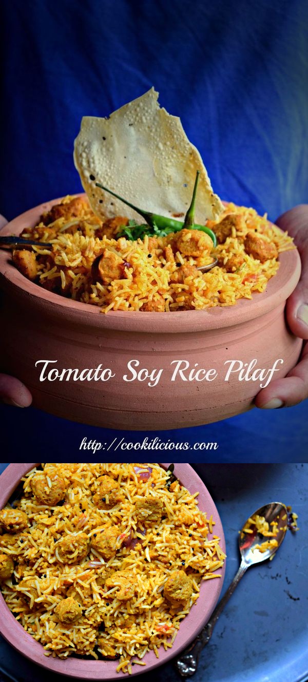 Tomato Soy Pilaf Rice