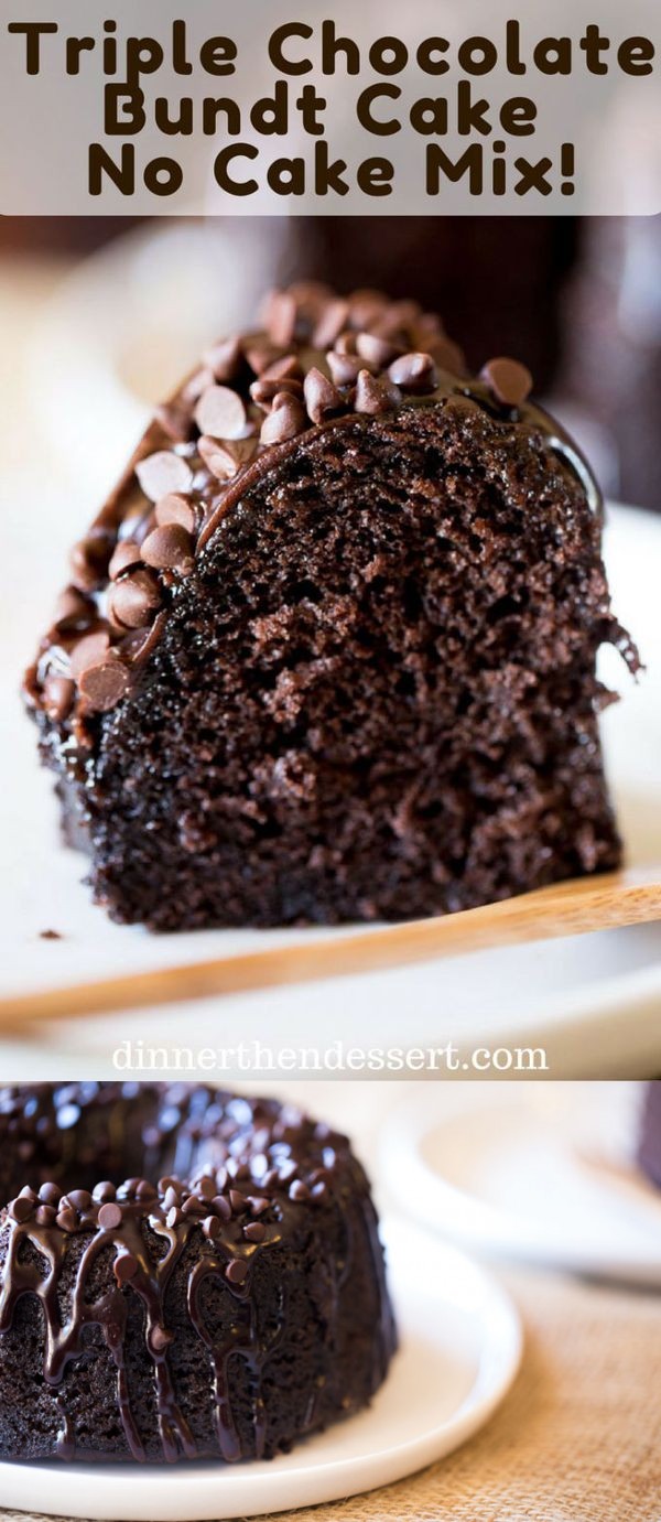 Triple Chocolate Bundt Cake