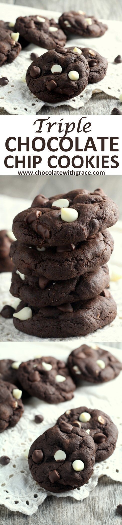 Triple Chocolate Cookies