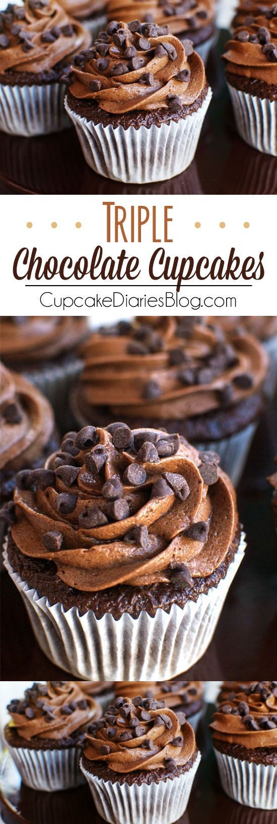 Triple Chocolate Cupcakes