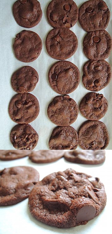 Triple Chocolate Nutella Cookies