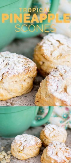 Tropical Pineapple Scones