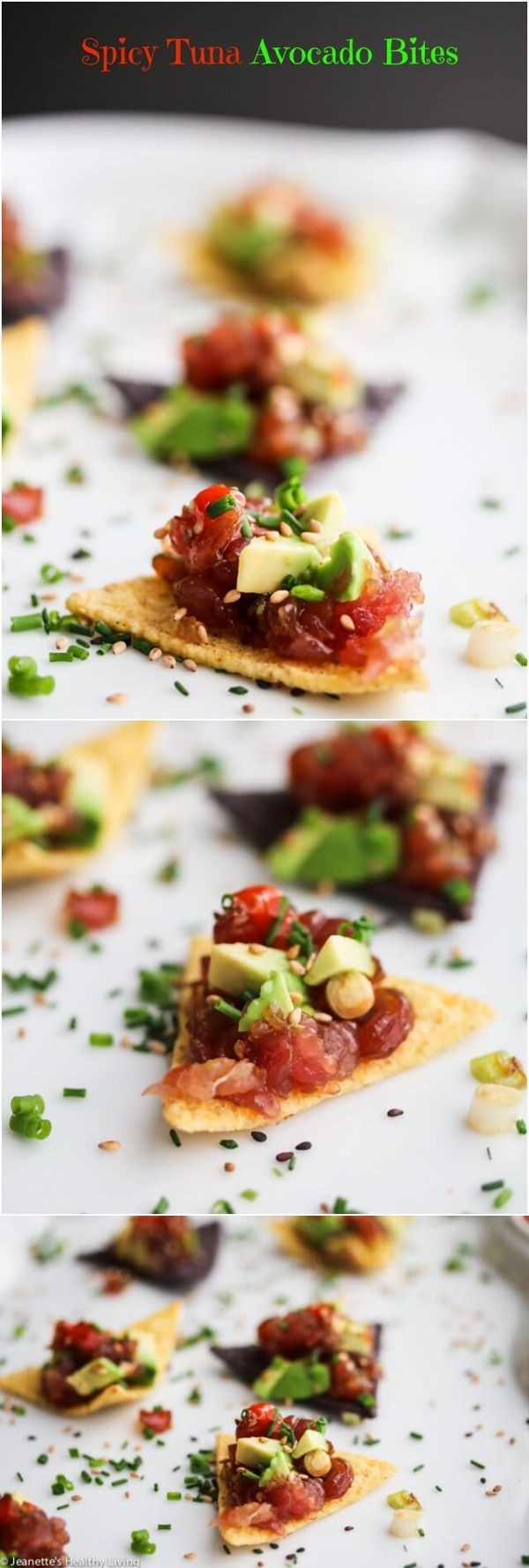 Tuna Avocado Tartare Bites