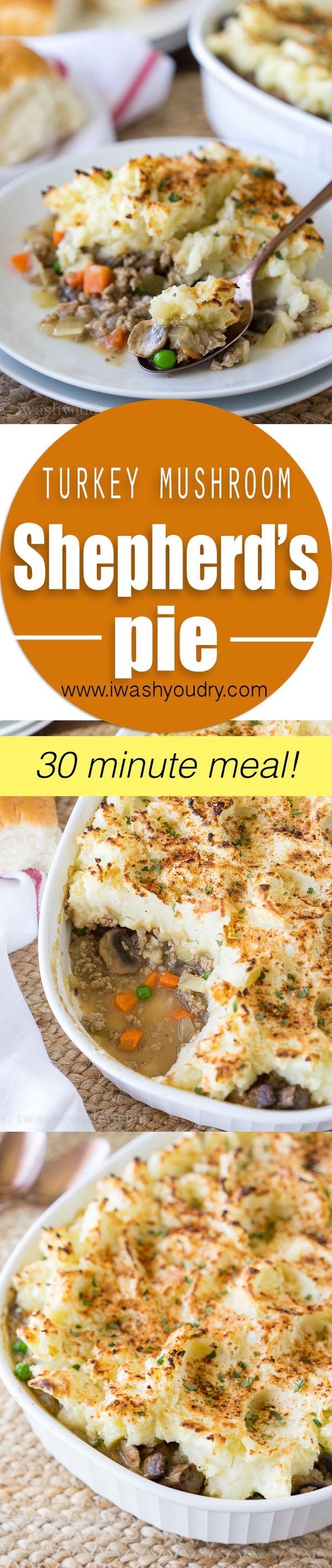 Turkey Mushroom Shepherd’s Pie