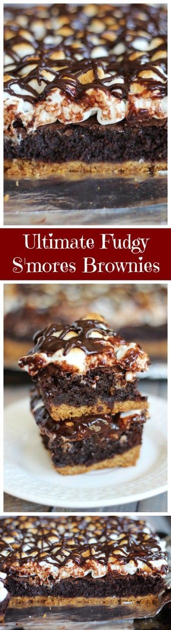 Ultimate Fudgy S'mores Brownies