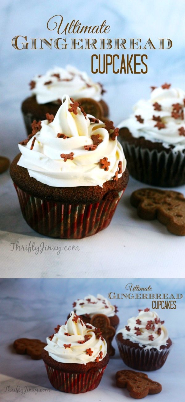 Ultimate Gingerbread Cupcakes