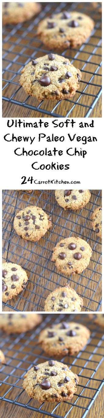 Ultimate Soft and Chewy Paleo Vegan Chocolate Chip Cookies