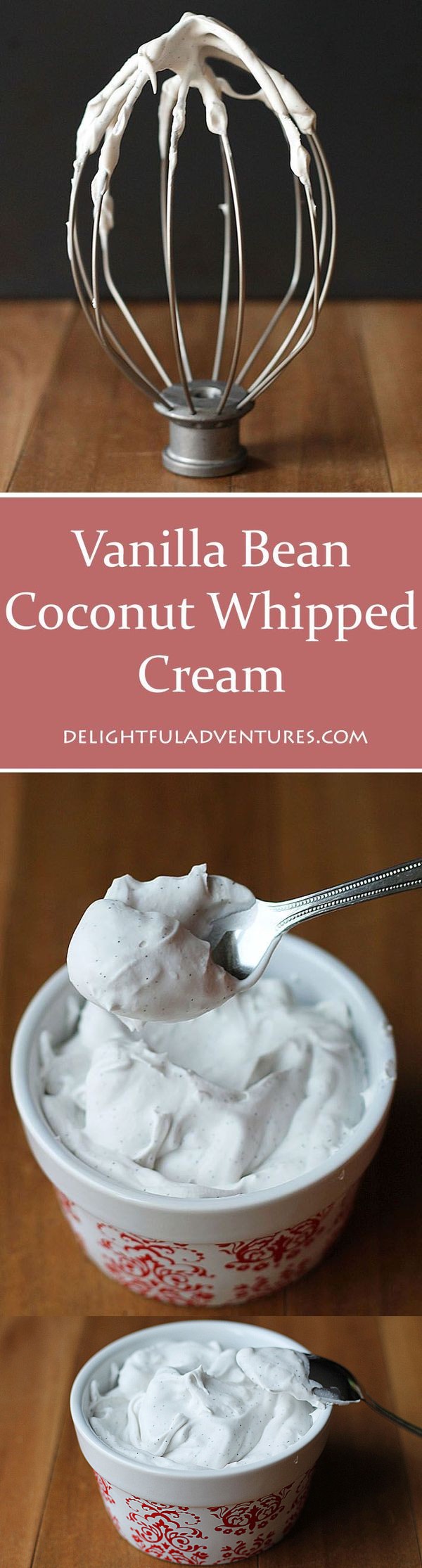 Vanilla Bean Coconut Whipped Cream