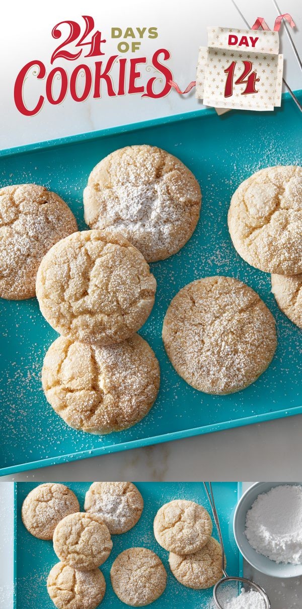 Vanilla Bean Sugar Cookie Crinkles