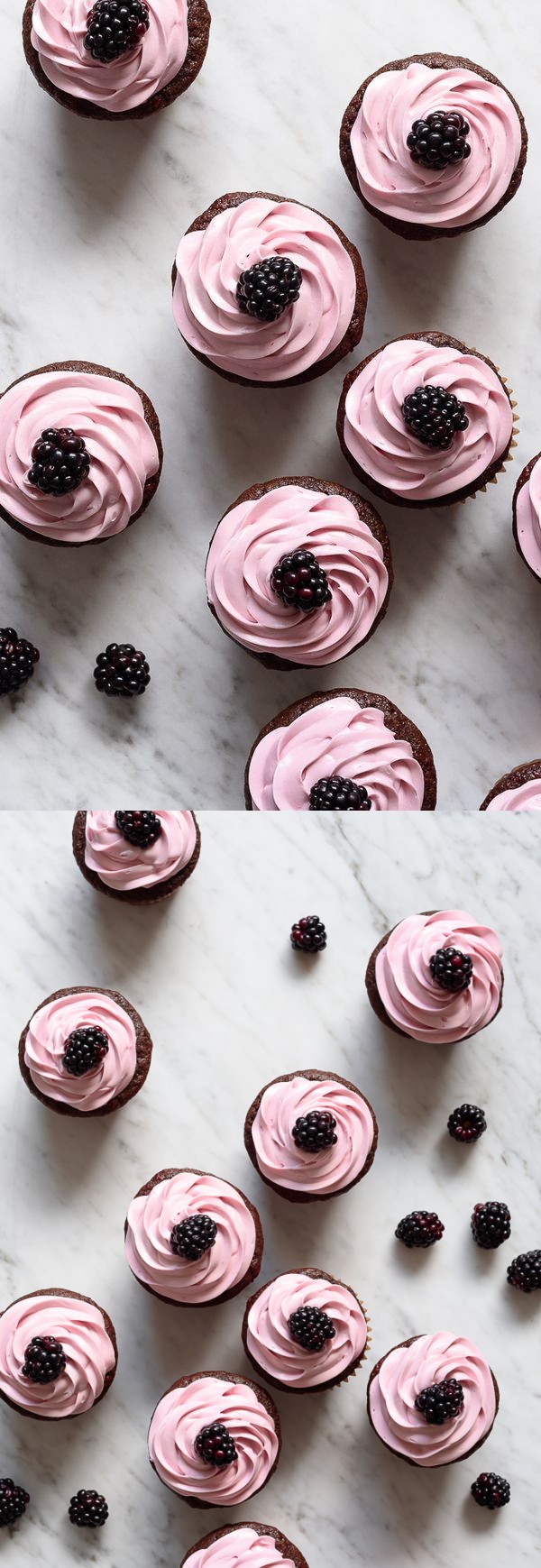 Vegan Blackberry Chocolate Cupcakes