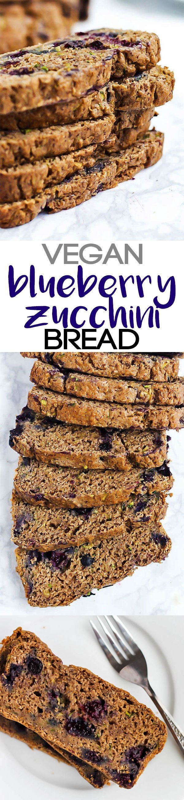 Vegan Blueberry Zucchini Bread