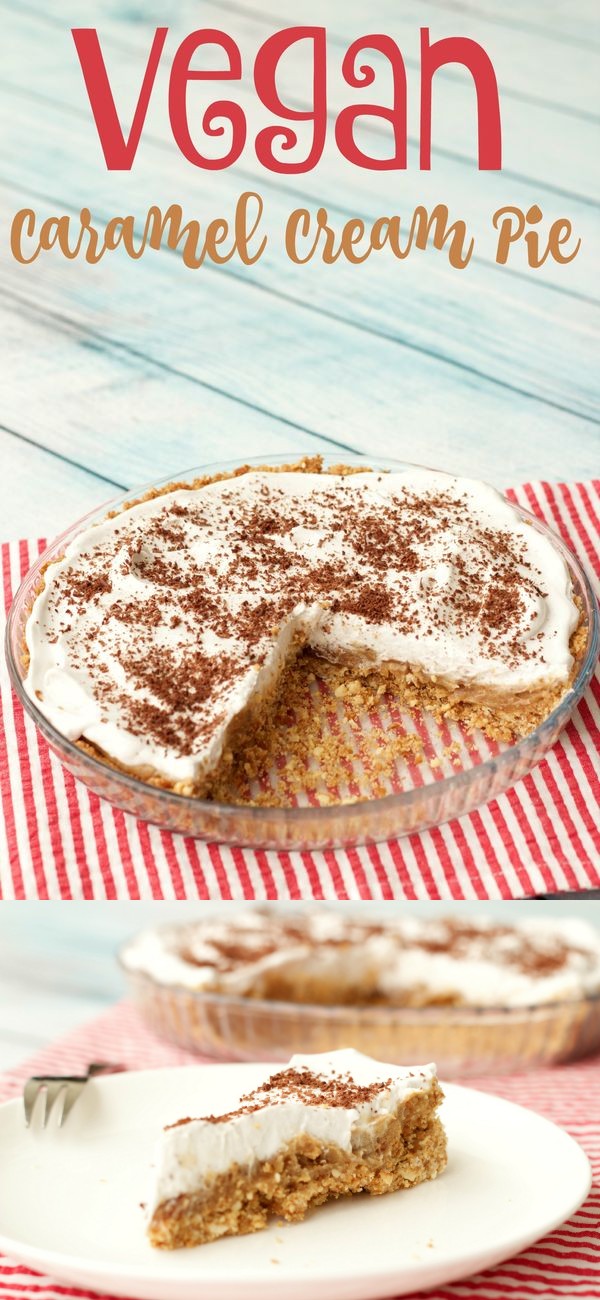 Vegan Caramel Cream Pie