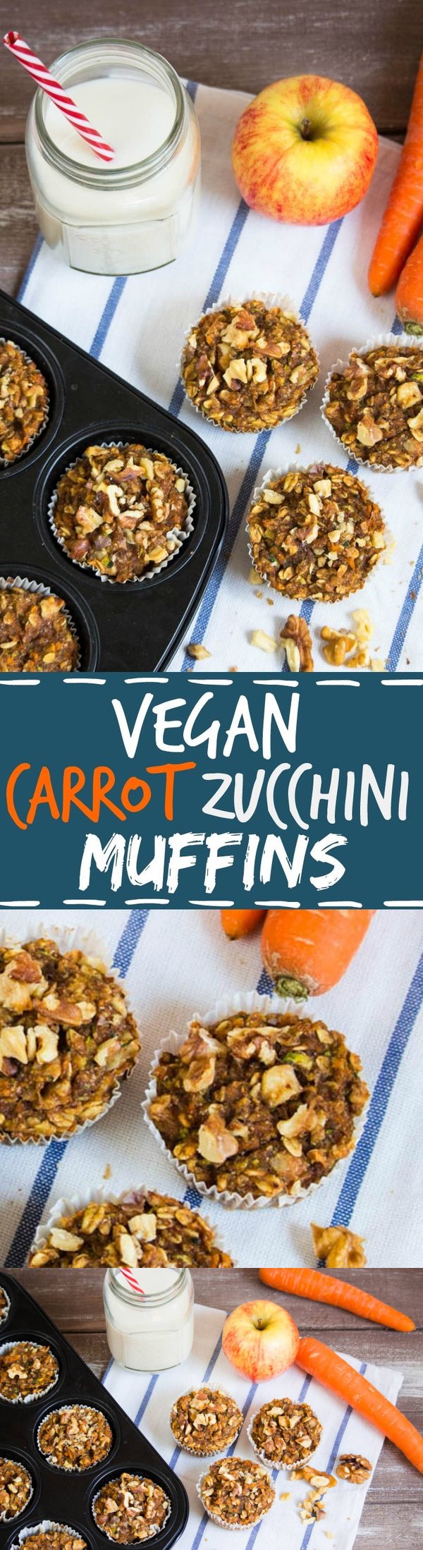 Vegan Carrot Zucchini Muffins