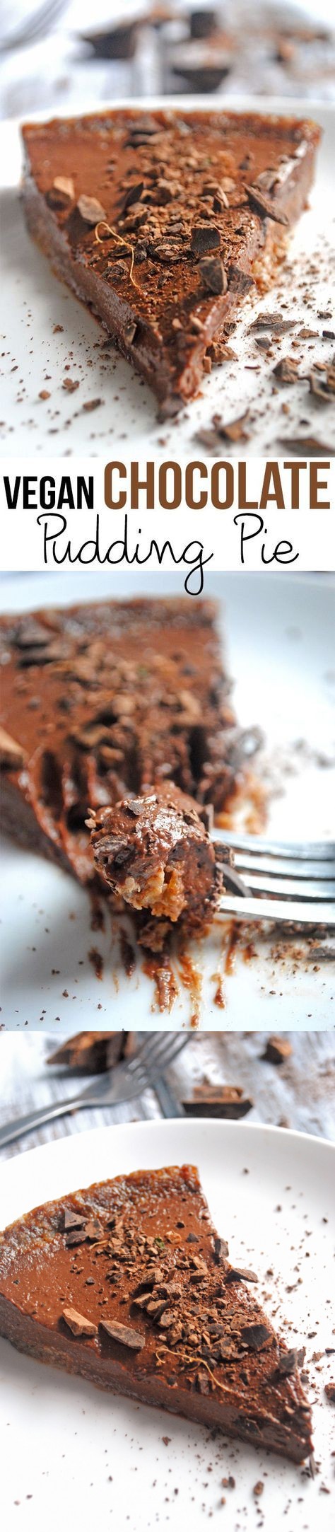 Vegan Chocolate Pudding Pie