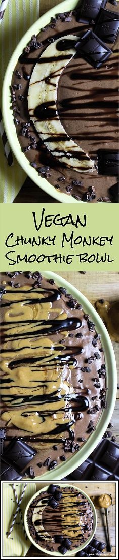 Vegan Chunky Monkey Smoothie Bowl