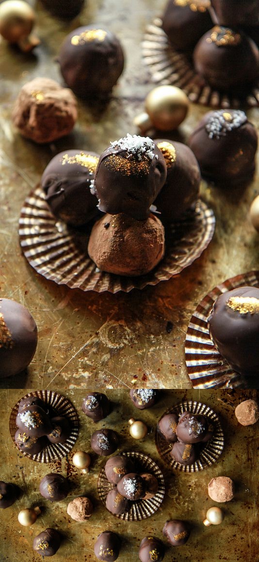 Vegan Crispy Rice Chocolate Caramel Truffles