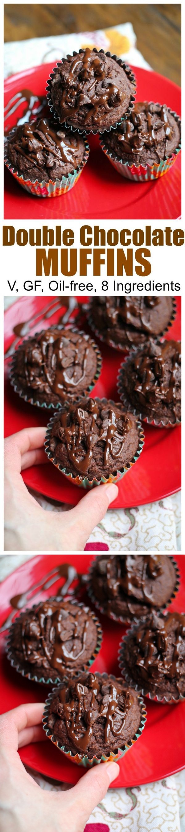 Vegan Double Chocolate Muffins