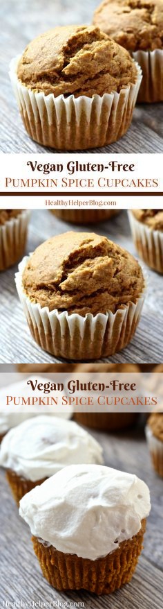 Vegan Gluten-Free Pumpkin Spice Cupcakes