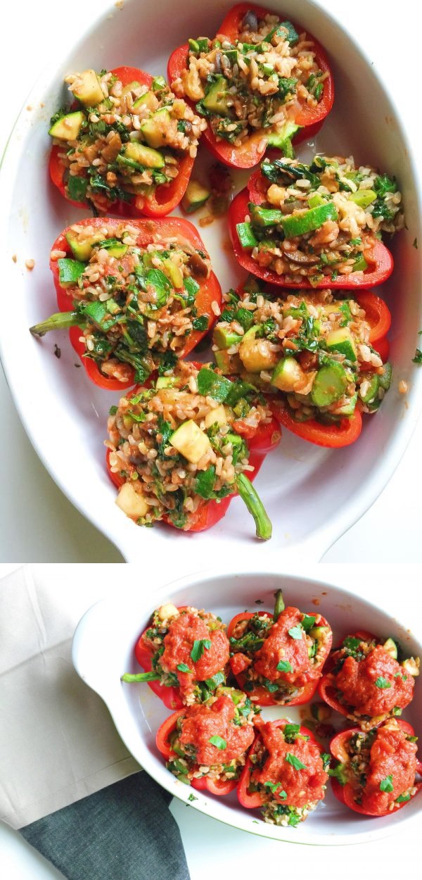 Vegan Italian Stuffed Peppers