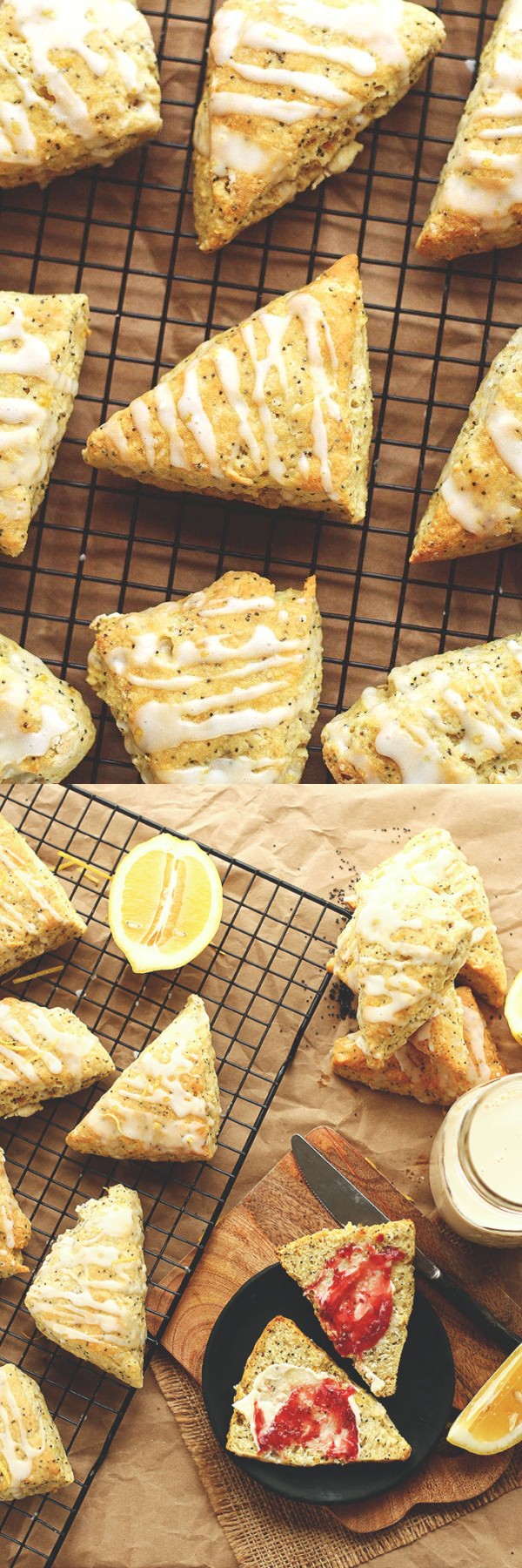 Vegan Lemon Poppy Seed Scones