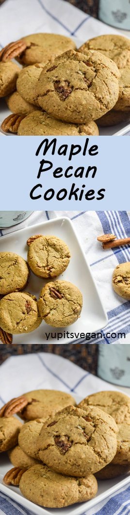 Vegan Maple Pecan Cookies (Gluten-free