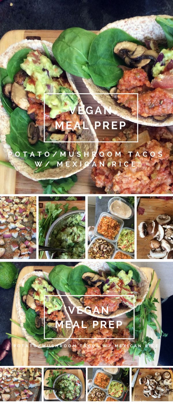 Vegan Meal Prep: Potato & Mushroom Tacos