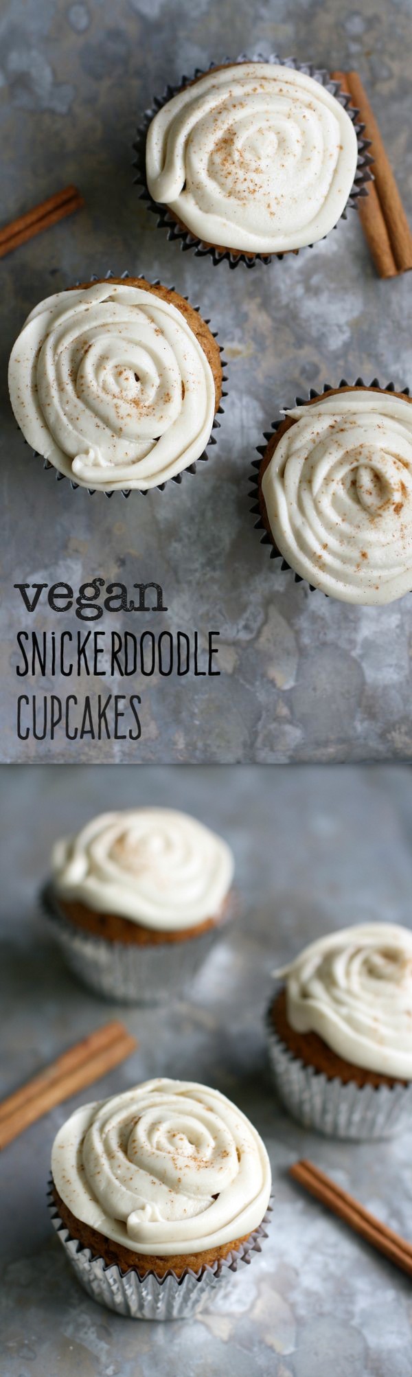 Vegan Snickerdoodle Cupcakes