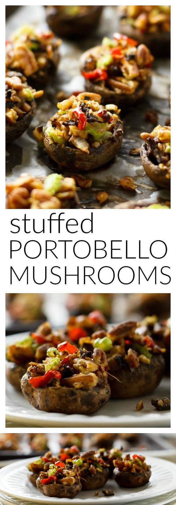 Vegan Stuffed Portobello Mushrooms