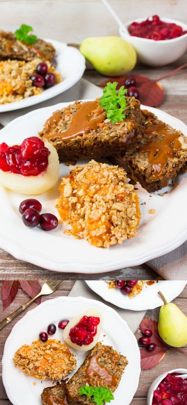 Vegan Thanksgiving Lentil Loaf