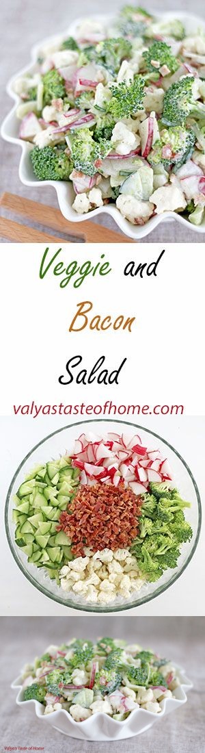 Veggie and Bacon Salad