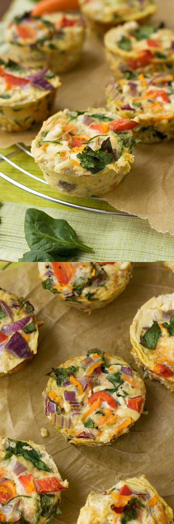 Veggie muffin frittatas