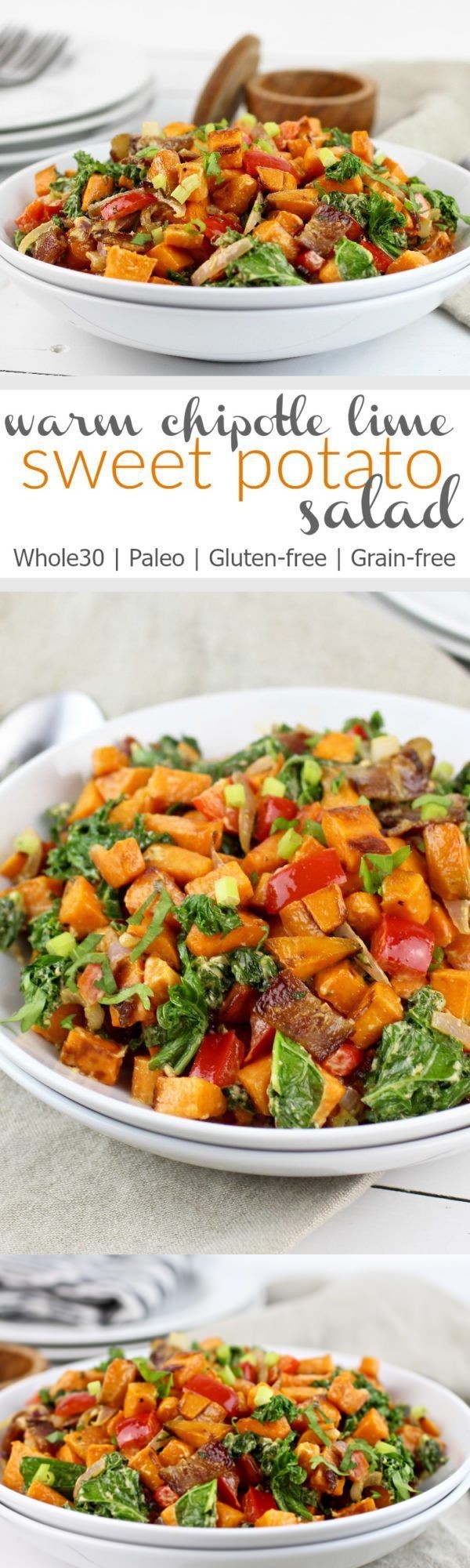 Warm Chipotle Lime Sweet Potato Salad