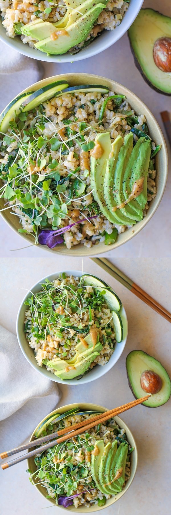 Wasabi Vegetable Bowls