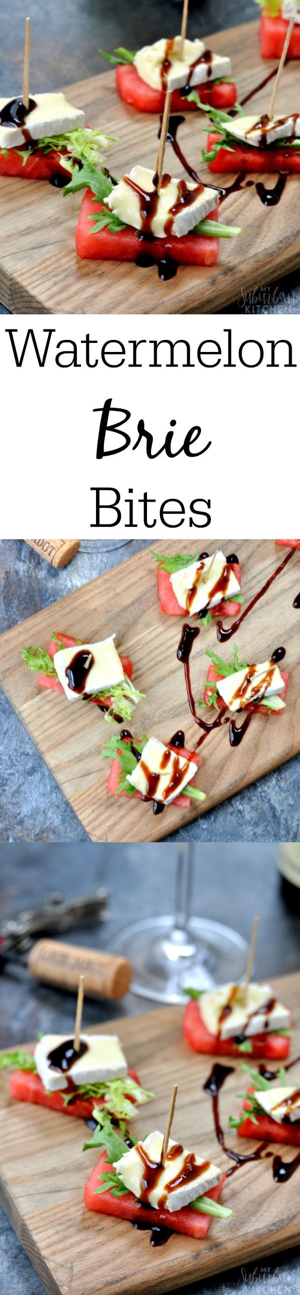 Watermelon Brie Bites