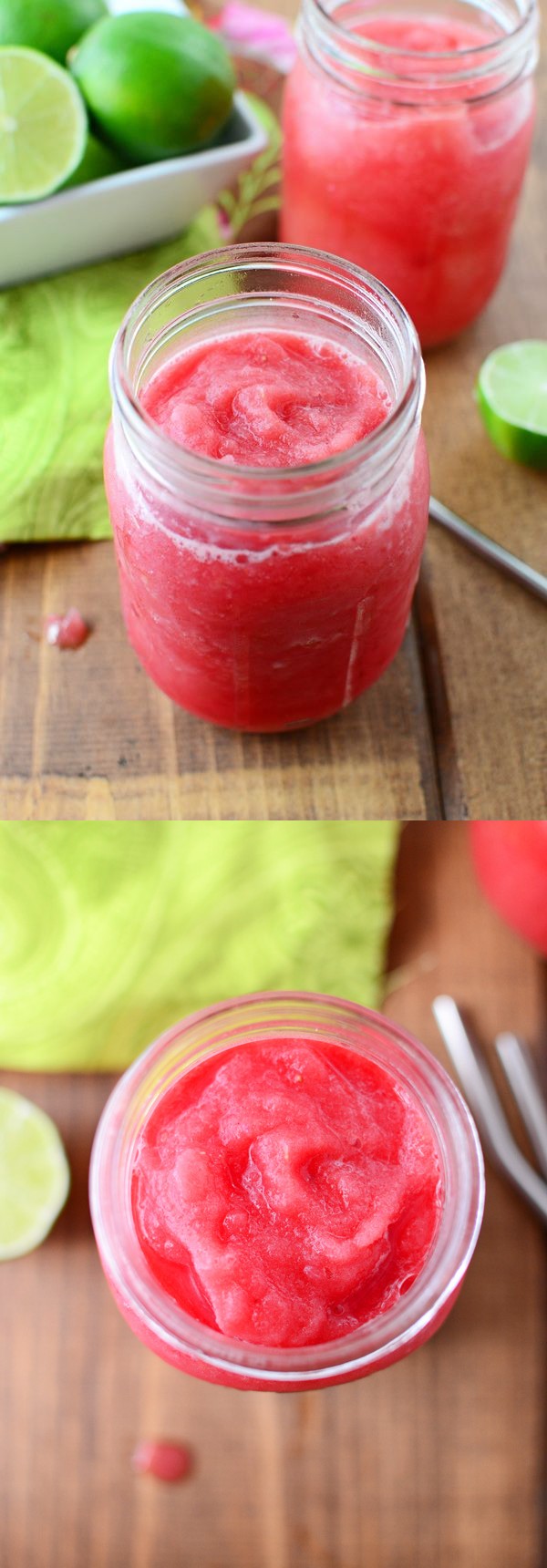 Watermelon Strawberry Lime Slushie