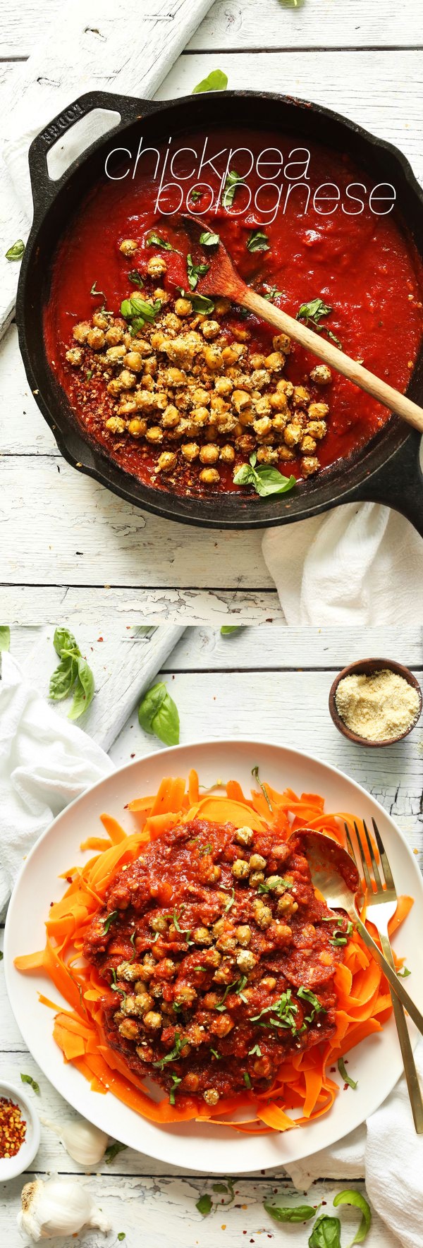 Weeknight Chickpea Bolognese